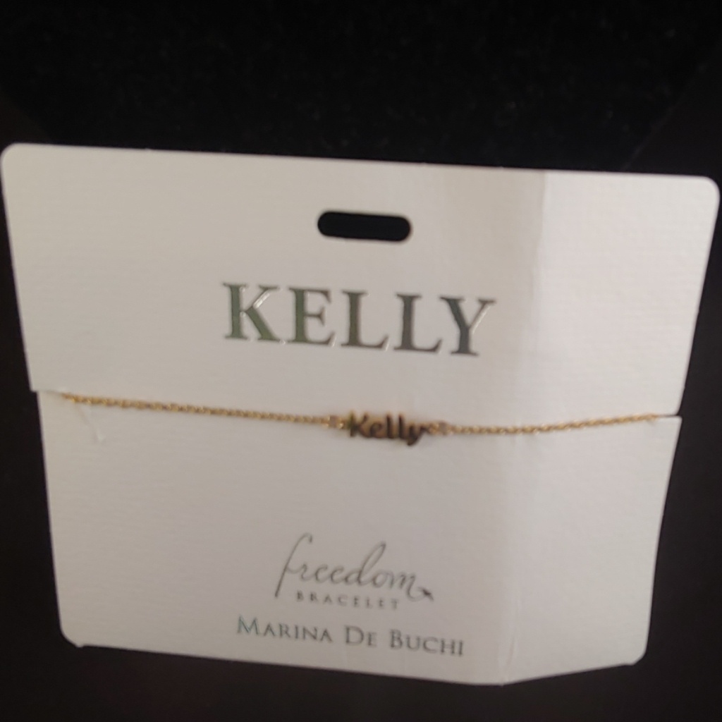 Brand New Gold Plated Name Bracelet(Kelly)
